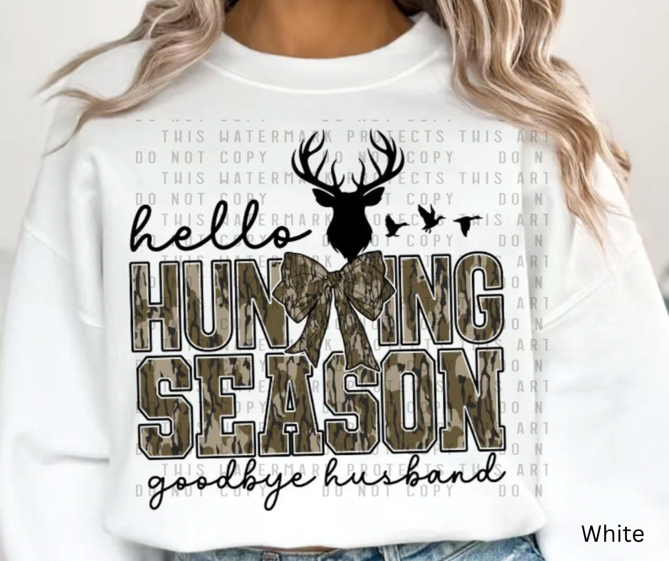 Hello Hunting Season, Goodbye Husband